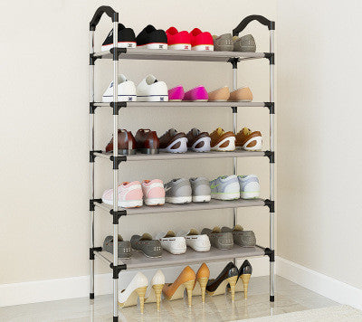 Canvas standing shoe rack shoes