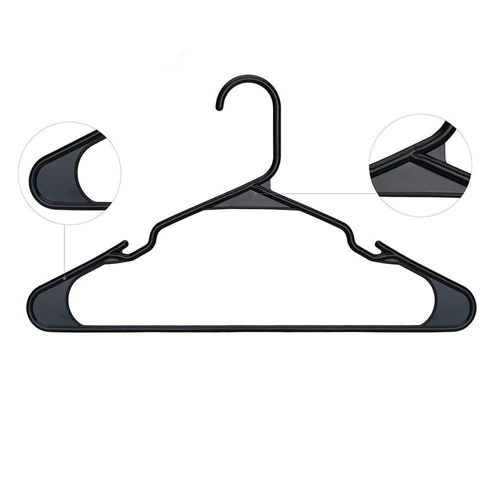 Plastic Hangers With Mini Hooks On Both Sides, Seamless Clothes Hanger And Pants Rack PP Hanger