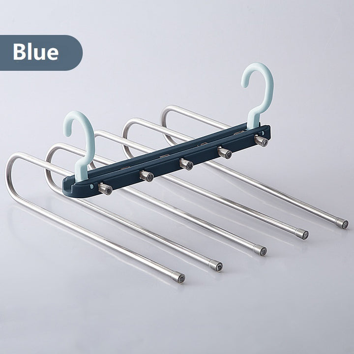 Folding multifunctional multi-layer pants rack