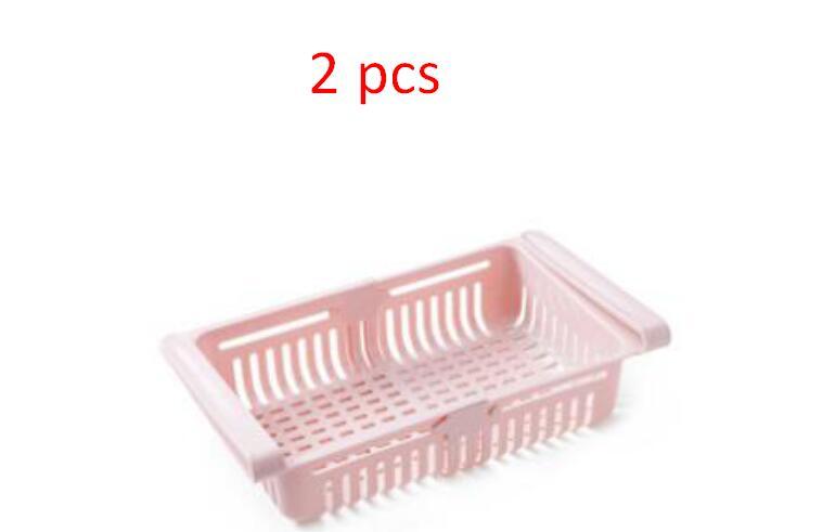 Refrigerator Storage Basket Stretchable Multifunction Kitchen Refrigerator Storage Box