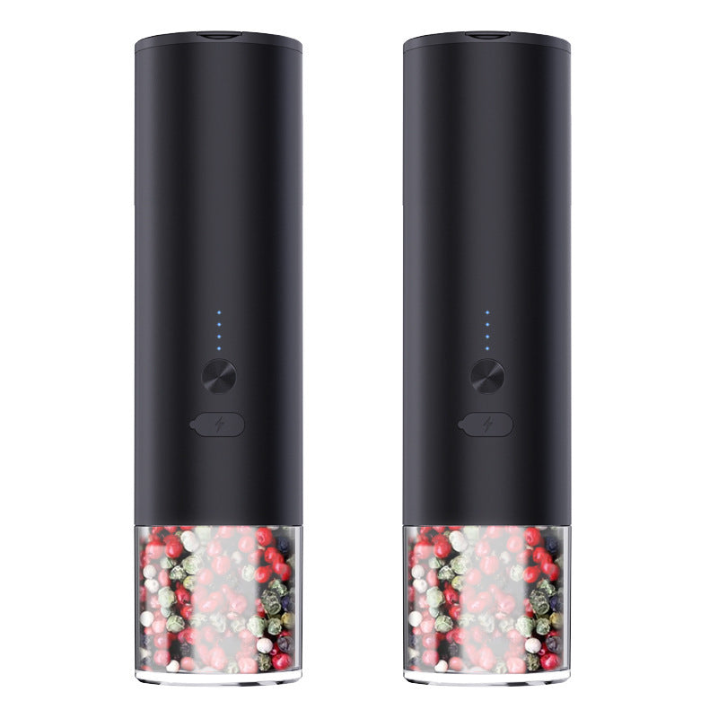 Rechargeable Electric Salt & Pepper Grinder Set with LED | Kitchen Gadget