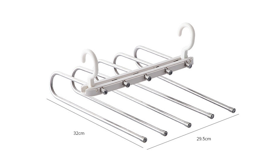 Folding multifunctional multi-layer pants rack