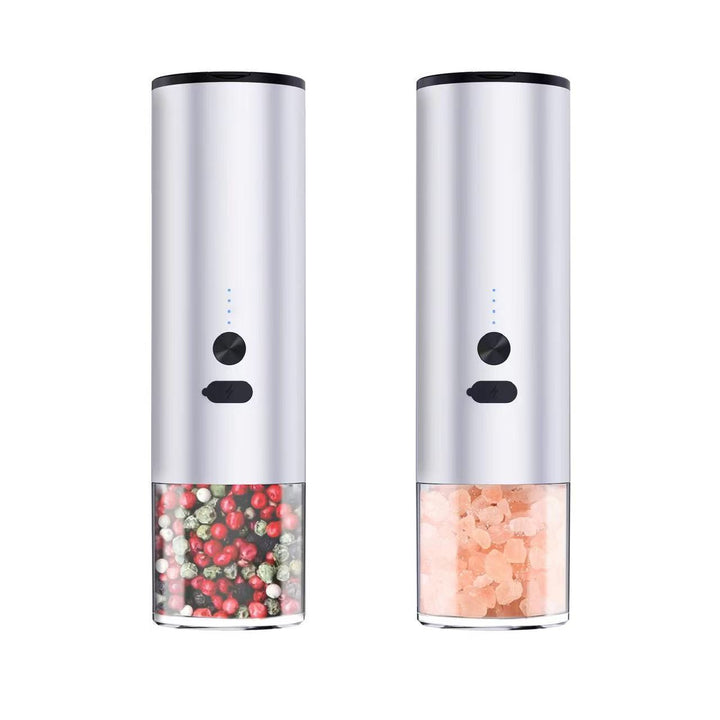 Rechargeable Electric Salt & Pepper Grinder Set with LED | Kitchen Gadget