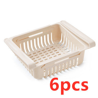 Refrigerator Storage Basket Stretchable Multifunction Kitchen Refrigerator Storage Box